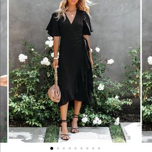 Vici Wrap Midi Dress